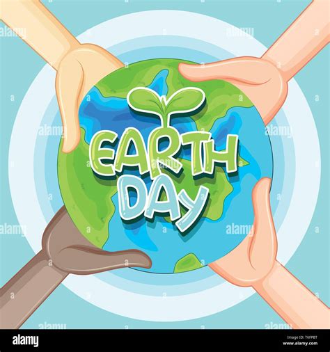 An earth day logo illustration Stock Vector Image & Art - Alamy