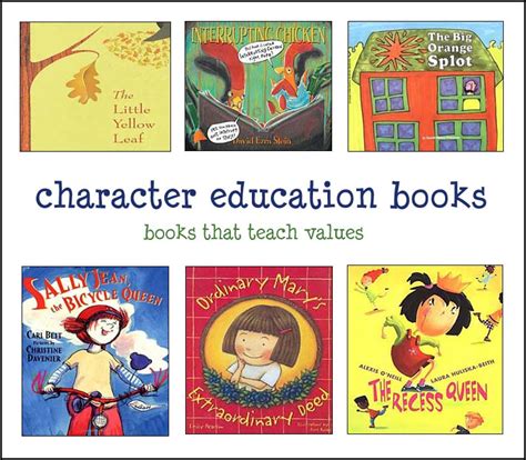 Character Education Books -- Best Children's Books for Character Education