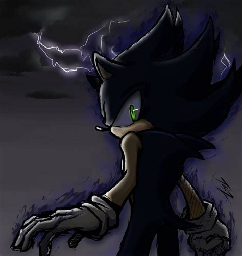 Dark Sonic by TaizTiburon on DeviantArt | Sonic and shadow, Sonic fan art, Dark artwork