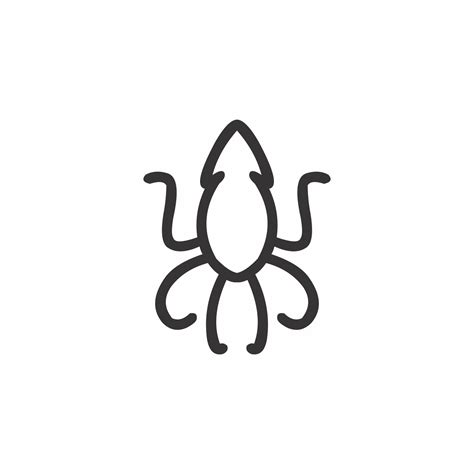 Squid logo design 8632972 Vector Art at Vecteezy