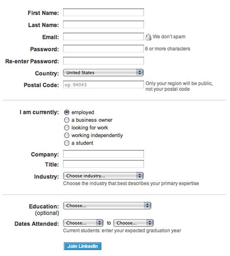 WFD049: Figure 4.8 | LinkedIn’s registration form is an exam… | Flickr