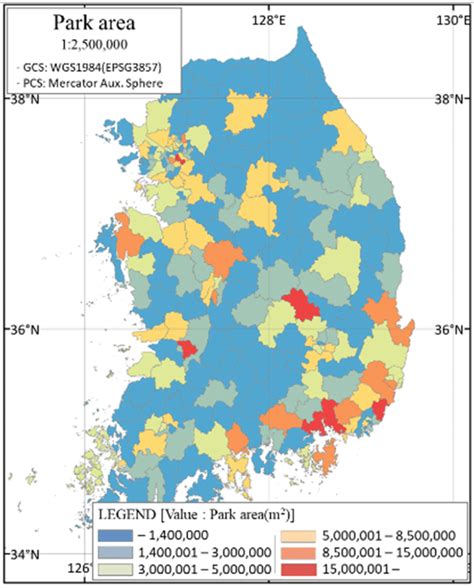 Regional choropleth maps of (a) Population, (b) Commercial area, (c)... | Download Scientific ...