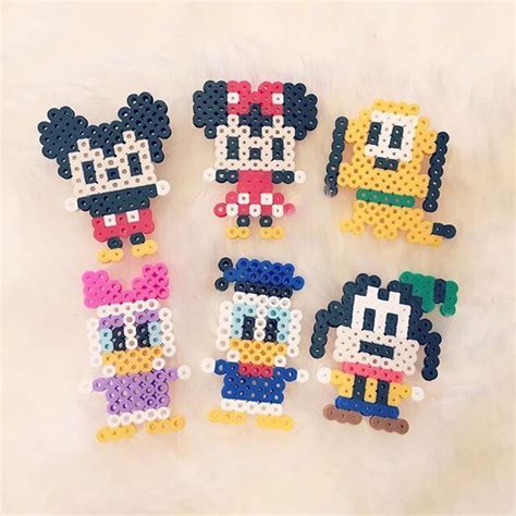 Mickey Mouse | Perler bead disney, Perler beads, Diy perler beads