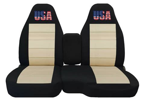 Front set car seat covers fits FORD RANGER 1991-2012 60/40 highback - USA design - Seat Covers