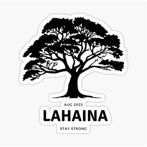 "Lahaina Banyan Tree in Maui Hawaii" Sticker for Sale by OnceOnlyArt | Redbubble