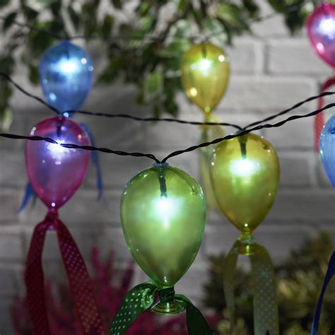 10 LED Solar Balloon String Light