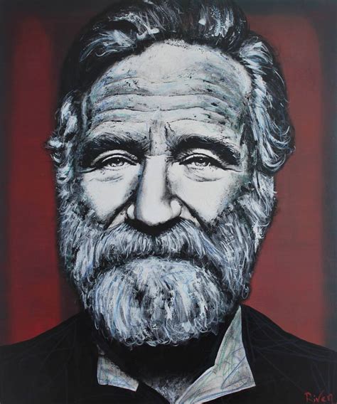 Robin Williams Painting by Riven EARLE | Saatchi Art