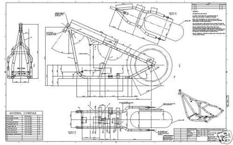 Find Custom Chopper Softail Harley Frame Plans Blueprint in Toronto, Ontario, CA, for US $9.99