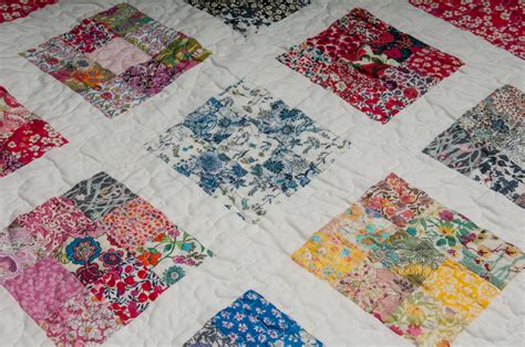 Nine Patch Liberty London Fabric Quilt