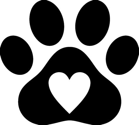 Dog Paw Heart Svg Paw Svg Dog Svg Cat Paw Dxf Png Eps 444578 | Images and Photos finder