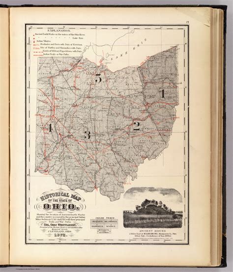 Historical map of the State of Ohio. - David Rumsey Historical Map ...