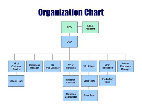 Hospital Organizational Chart Template | Success