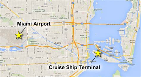 7 Easy Ways to Get From the Airport to the Miami Cruise Port | Cruise port, Cruise, Miami map