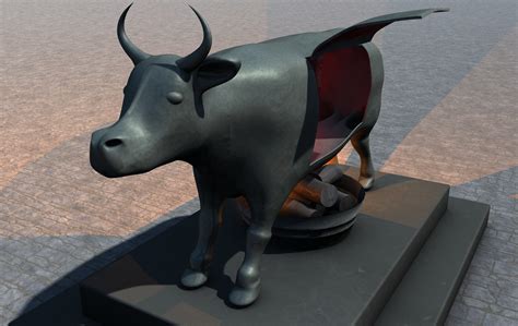 3d brazen bull torture device model