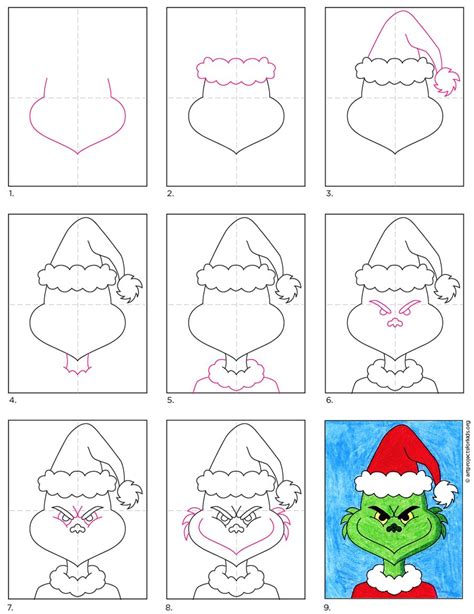 How to Draw the Grinch · Art Projects for Kids | Kids art projects, Grinch drawing, Christmas ...