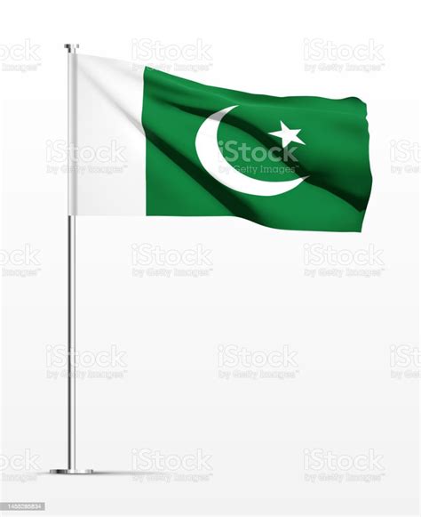 Pakistan Flag Isolated On White Background Stock Illustration - Download Image Now - Abstract ...