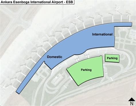 Ankara Esenboga ESB Airport Terminal Map