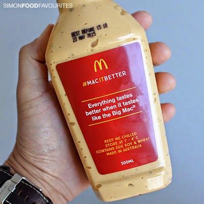 Simon Food Favourites: McDonald's Limited Edition Big Mac Special Sauce ...
