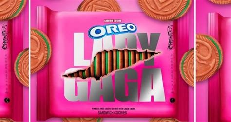 The Oreo Lady Gaga Cookies Are Filled With Bright Pink And Green Crème