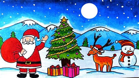 क्रिसमस ट्री ड्राइंग आइडियाज (Christmas Tree Drawing Ideas): Beautiful christmas drawing ...