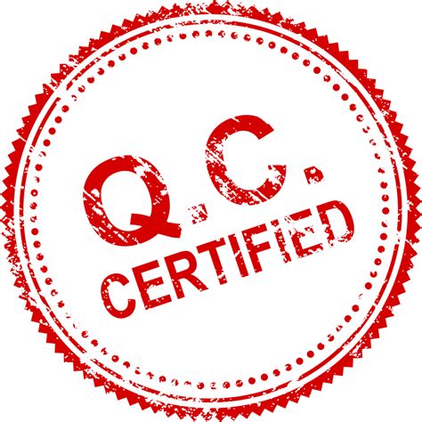 4 Quality Control Certified Stamp Vector (PNG Transparent, SVG ...