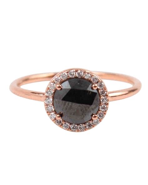 The New LBD: The Little Black Diamond Engagement Ring | Martha Stewart ...