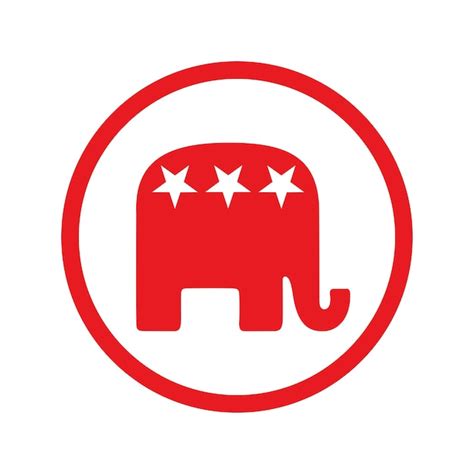 Premium Vector | Republican party logo vector illustration