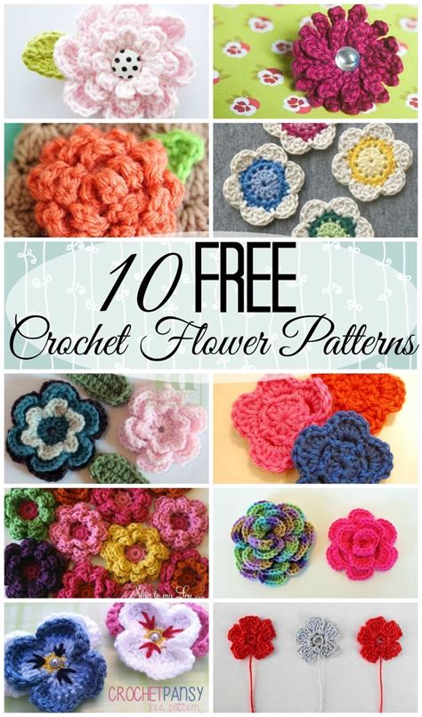 1000+ ideas about Crochet Flower Patterns on Pinterest | Crocheted ...