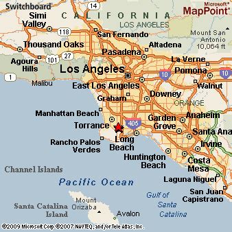 Harbor City (Los Angeles nbhd), California Area Map & More