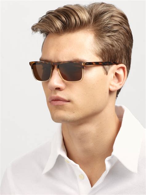 Oliver peoples Sanford Metal Sunglasses in Metallic for Men | Lyst