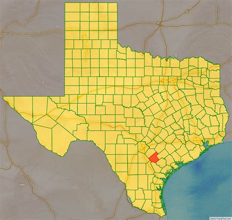 Map of Karnes County, Texas - Thong Thai Real