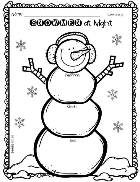 Snowmen at Night book activities | Winter theme kindergarten, Snowmen ...