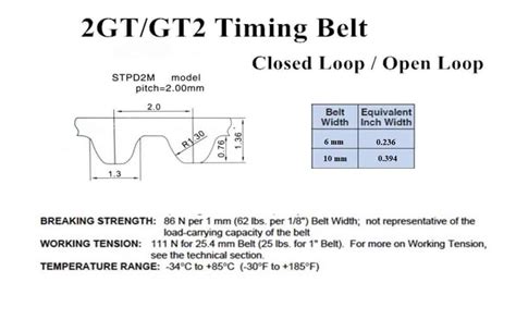 GT2 Timing Belt high quality 6mm open loop belt for 3d printer