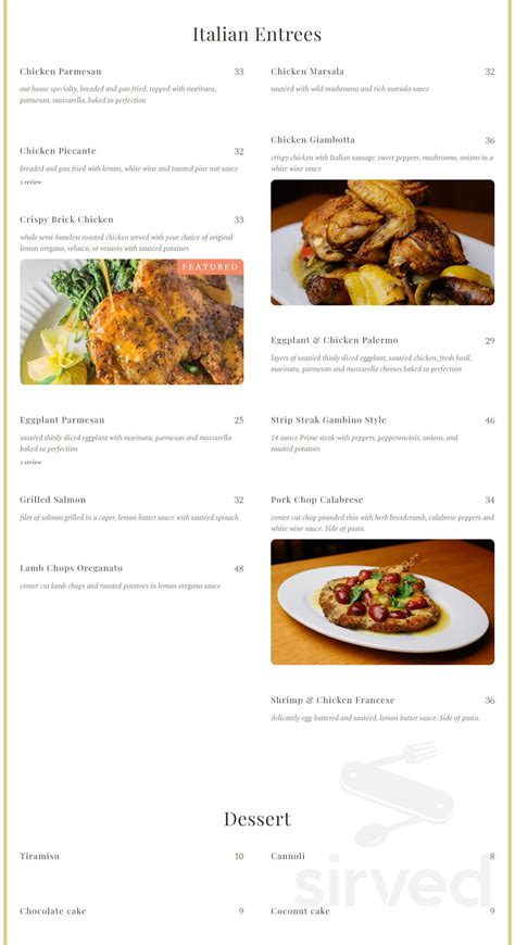 Victory Italian | Oak Park menus in Oak Park, Illinois, United States