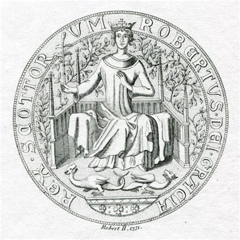 King Robert II of Scotland (1316-1390) Seal - BRITTON-IMAGES