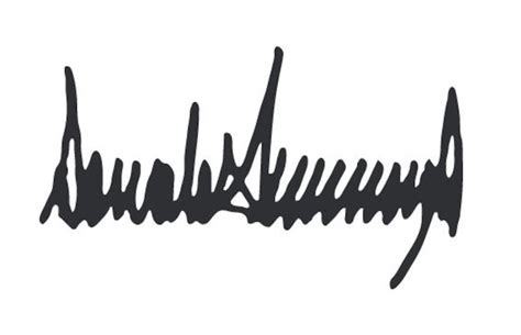 Donald Trump Signature Cut File Silhouettecricut Jpegsvg - Etsy