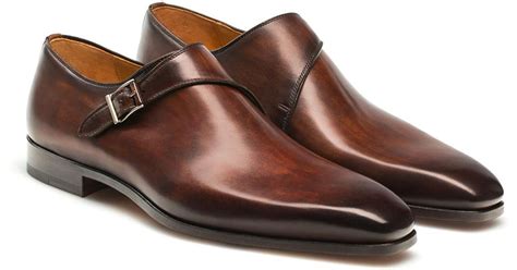 Magnanni Efren Monk Strap Dress Shoe in Brown for Men | Lyst