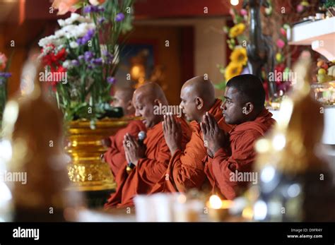 Buddhist monks, Paris, France Stock Photo - Alamy