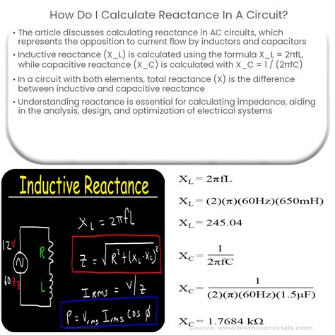 How do I calculate reactance in a circuit?