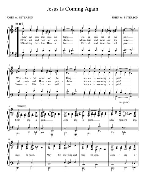 84 Jesus Is Coming Again Sheet music for Piano (Solo) | Musescore.com