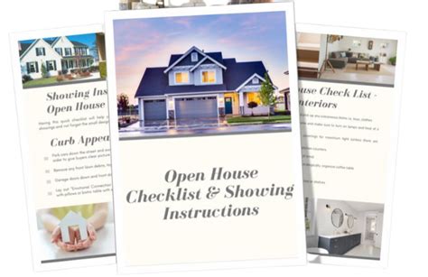 Open House Checklist for Realtors by Bionki Interiors Home Staging ...