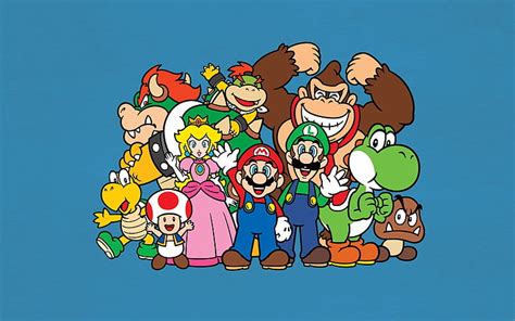 1600x900px | free download | HD wallpaper: Super Mario wallpaper, Mario Bros., Luigi, Yoshi ...