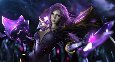 Kaisa Wallpaper by Sevenbees on DeviantArt Kaisa Wallpaper, League Of Legends Kaisa, League ...