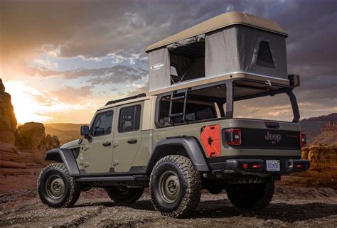 Truck Thursday: Jeep® Gladiator Wayout concept can go into the wilderness with a place to stay ...