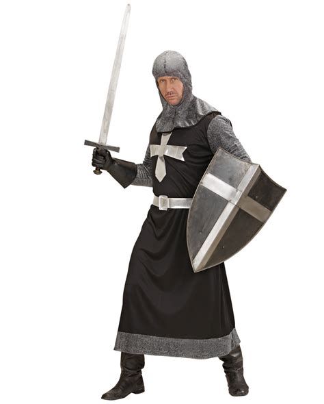 Dark Crusaders Costume -Costumes Medieval Crusader costume-Black Knight ...