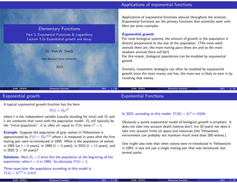 Applications of exponential functions | Schemes and Mind Maps Biology ...