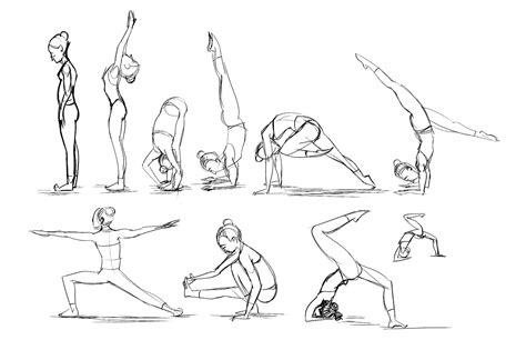 Yoga Pose Sketch at PaintingValley.com | Explore collection of Yoga ...