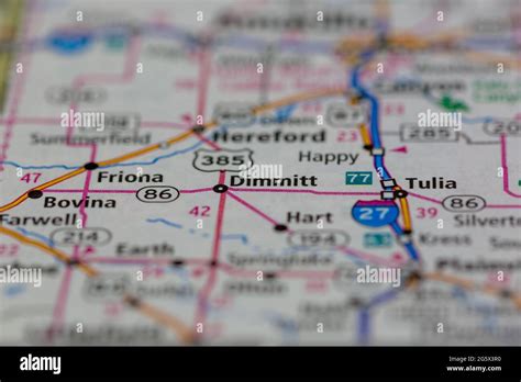 Dimmitt on a map hi-res stock photography and images - Alamy