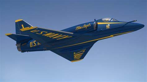 3D Model A4 Skyhawk Blue Angels - TurboSquid 1996852