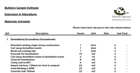 Materials Schedule Sample.pdf | DocDroid